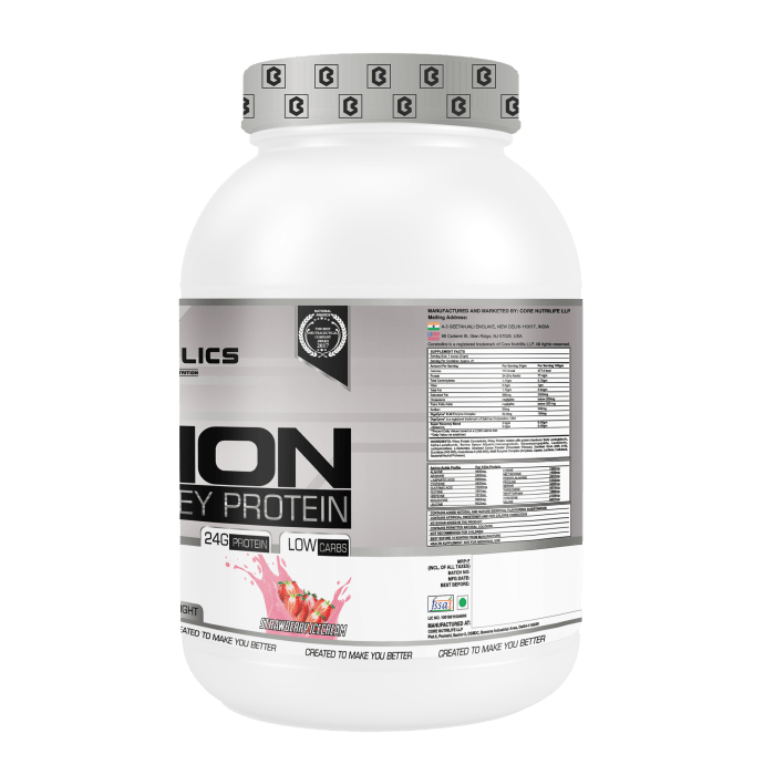 Corebolics core fusion whey protein strawberry ice-cream (5.5lb)