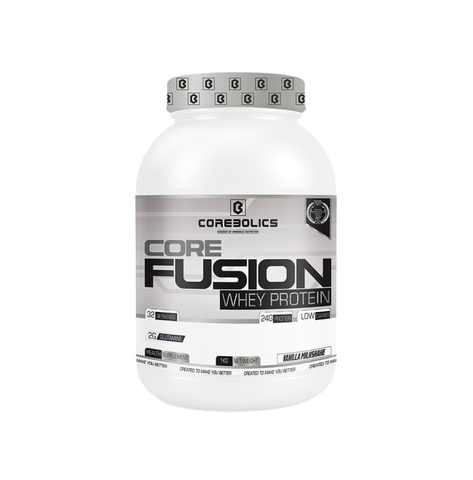 Corebolics core fusion whey protein vanilla milkshake (2.2lb)