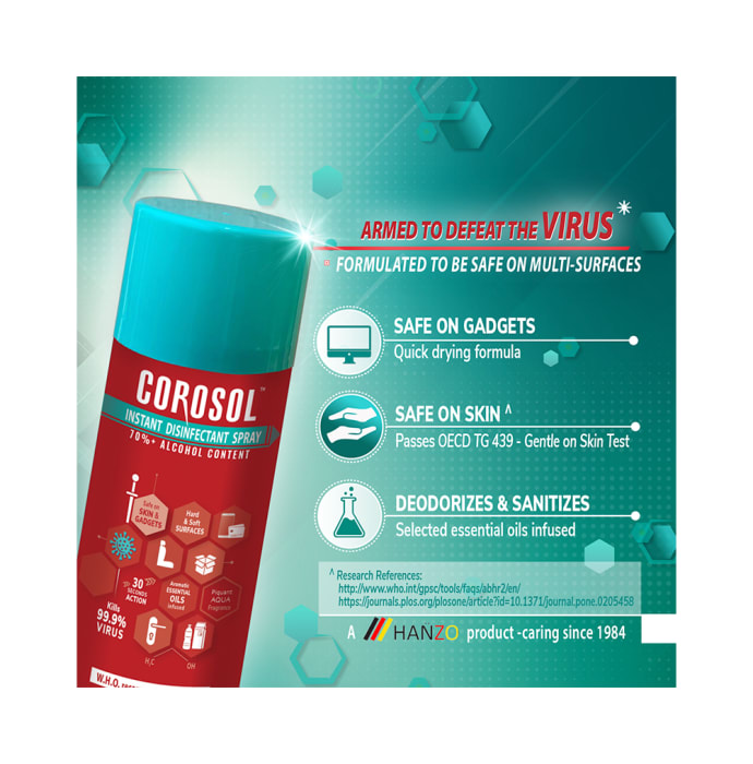 Corosol Instant Disinfectant Spray (370ml)