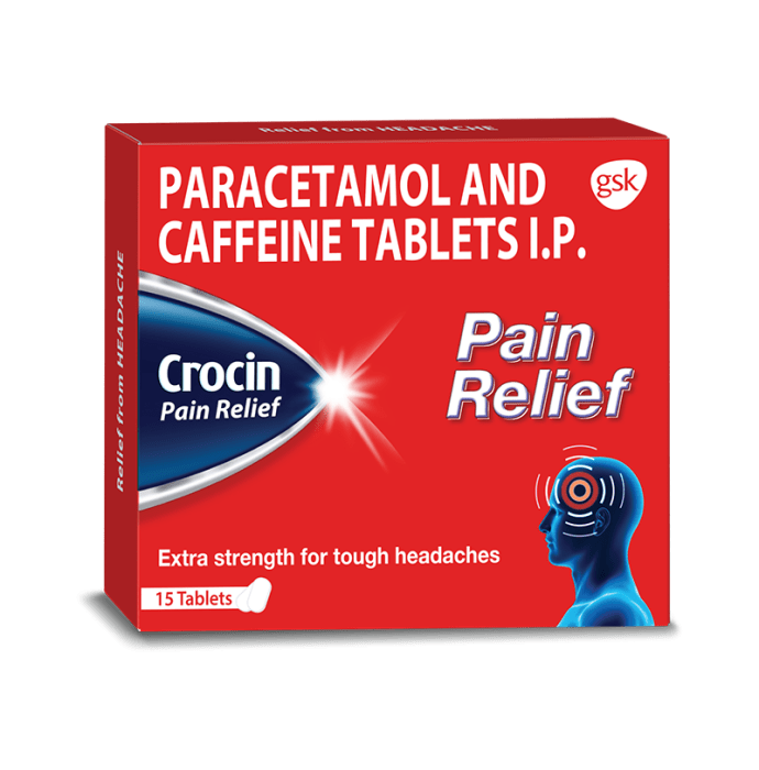 Crocin pain relief tablet (15'S)