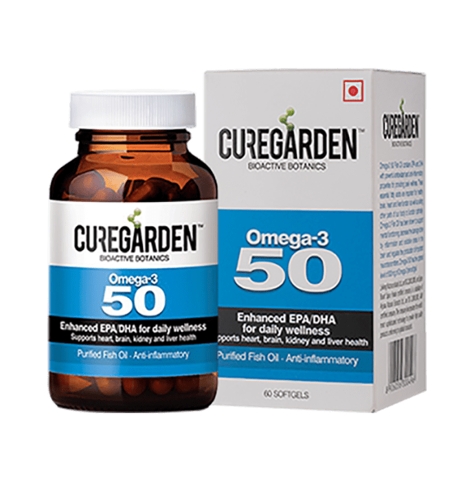 Curegarden Omega 3 Softgel Capsules (60'S)