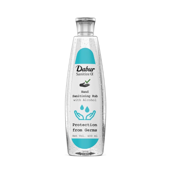 Dabur Alpha Sanitize Hand Sanitizing Rub with Alcohol (400ml)