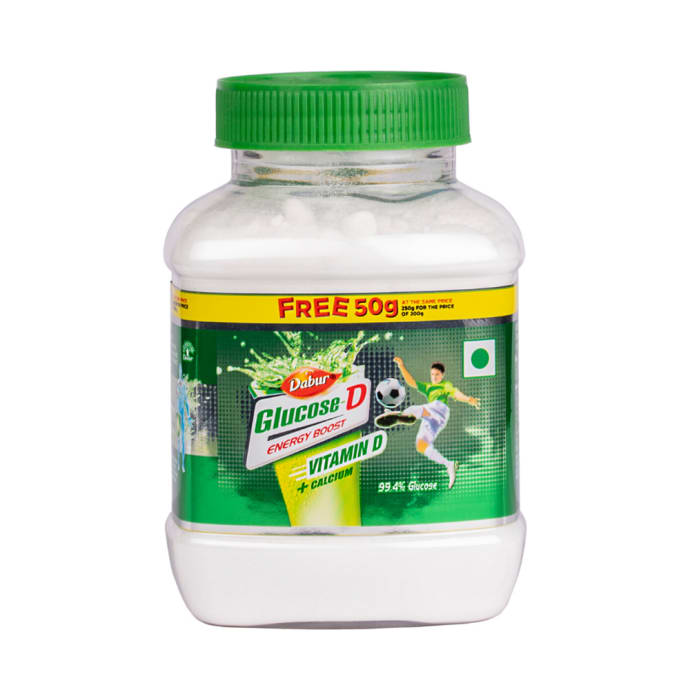 Dabur glucose d 200gm + 50gm free powder pack of 2