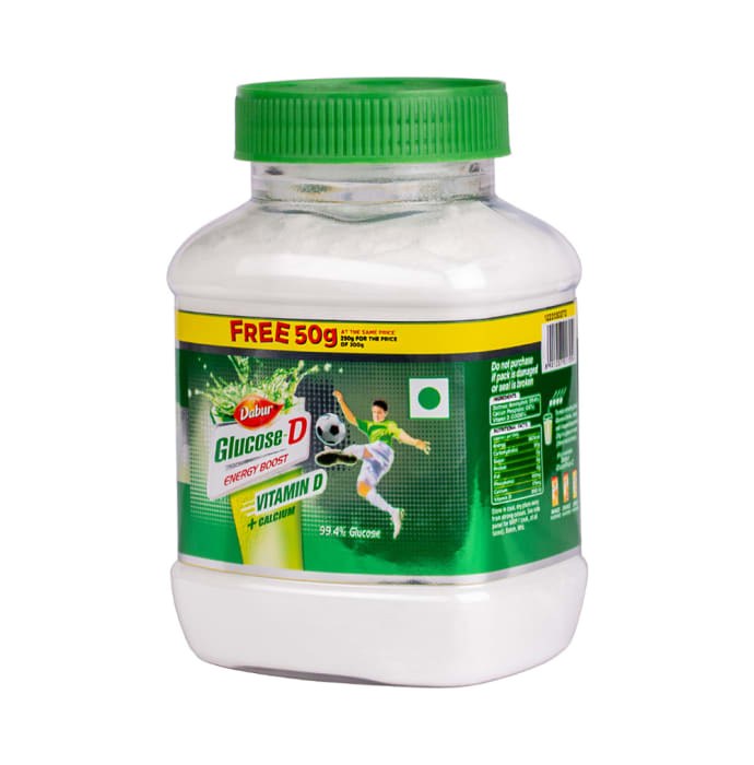 Dabur glucose d 200gm + 50gm free powder pack of 2