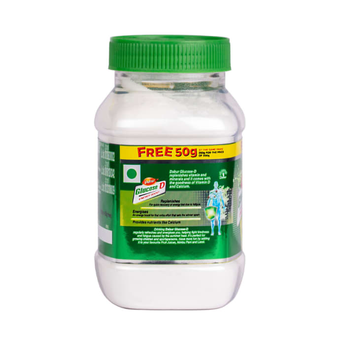 Dabur glucose d 200gm + 50gm free powder pack of 2