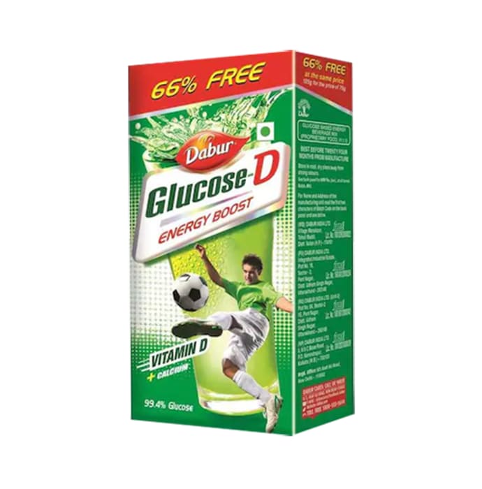 Dabur glucose d 75gm + 50gm free pack of 4