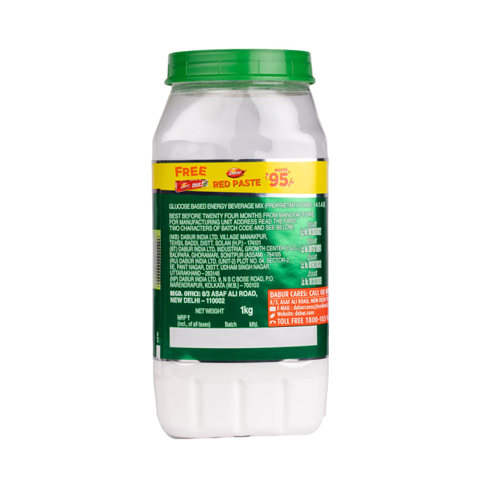 Dabur Glucose-D Jar 1kg + Red Tooth Paste 200gm Free (1kg)