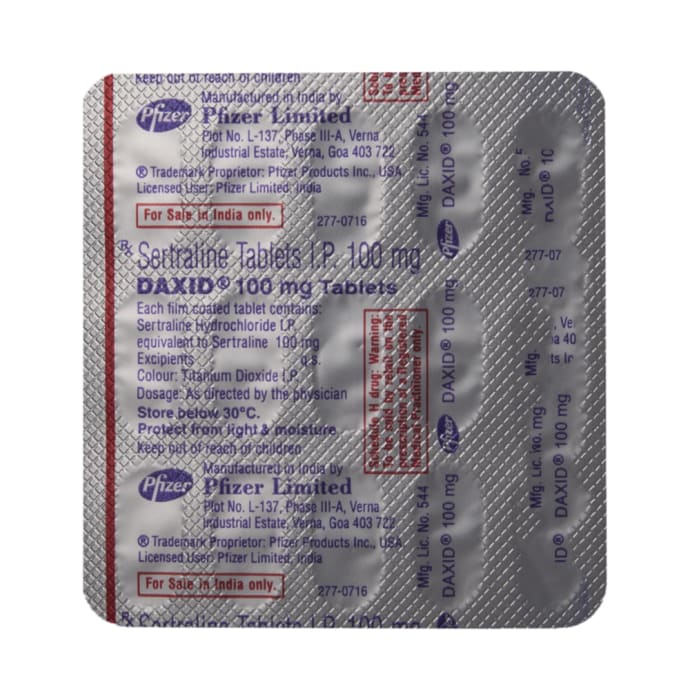 Daxid 100mg Tablet (15'S)