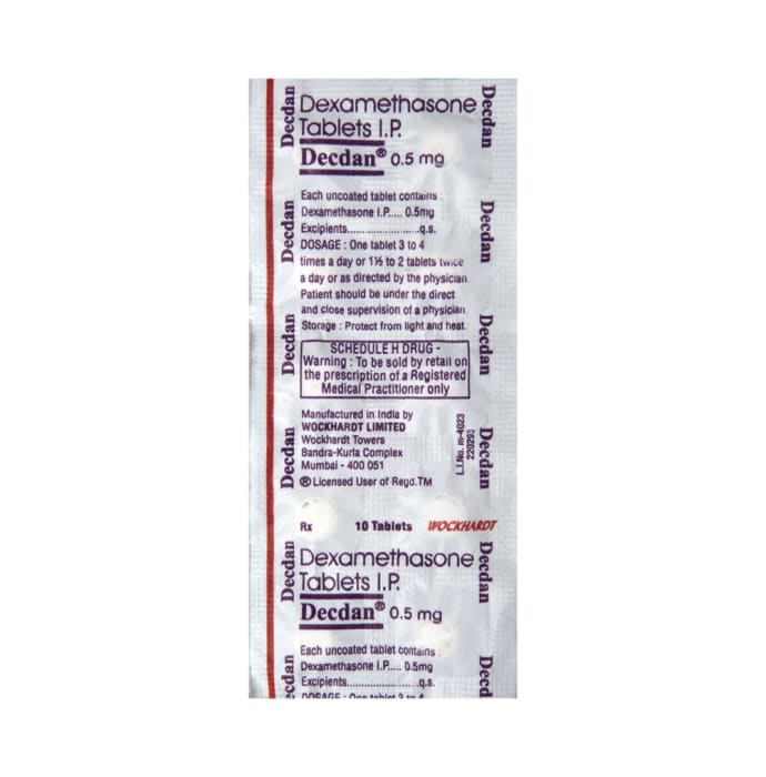 Decdan 0.5mg Tablet (10'S)