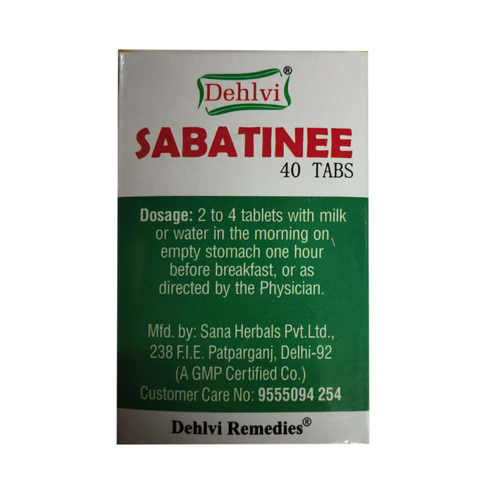 Dehlvi Remedies Sabatinee Tablet (40'S)