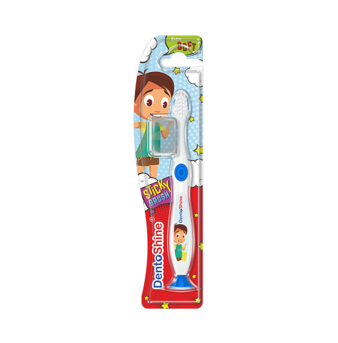 DentoShine Blue Sticky Toothbrush for Kids