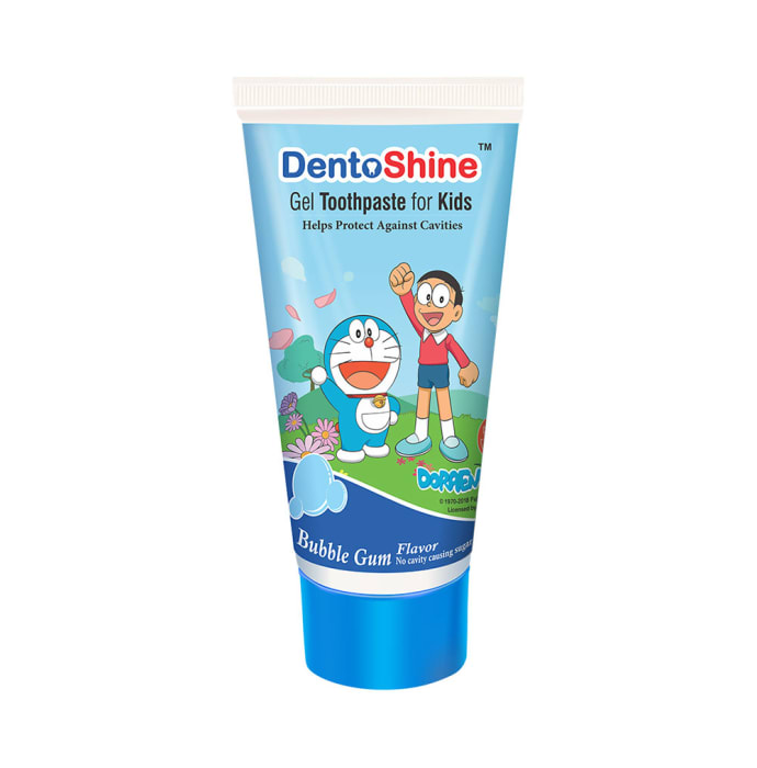 DentoShine Bubblegum Gel Toothpaste for Kids (80gm)