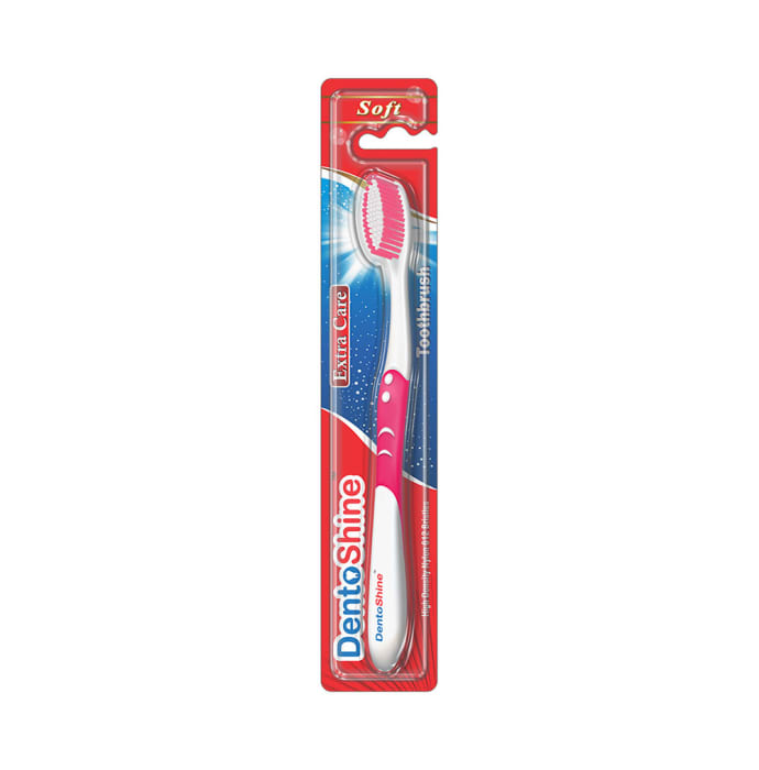 DentoShine Extra Care Soft Toothbrush Pink