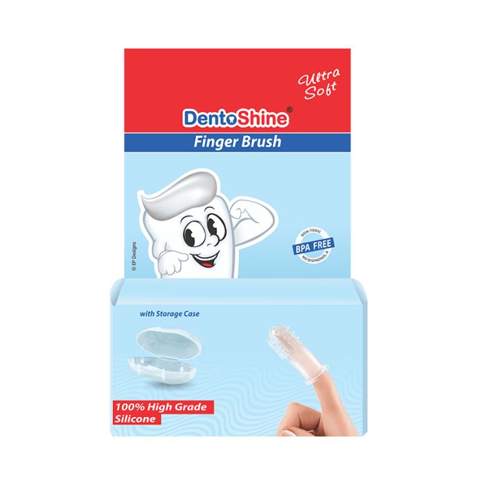 DentoShine Finger Brush Blue