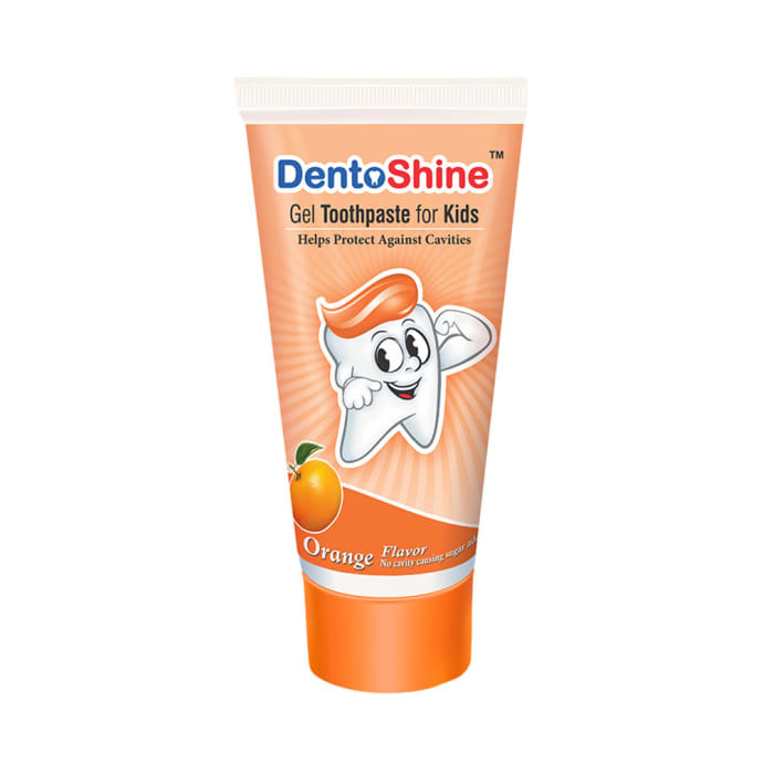 DentoShine Orange Gel Toothpaste for Kids (80gm)