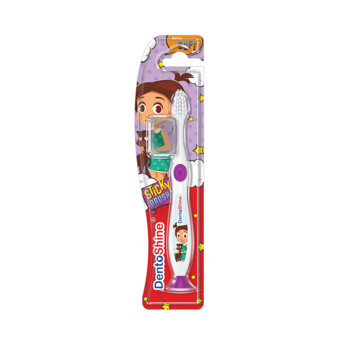 DentoShine Purple Sticky Toothbrush for Kids