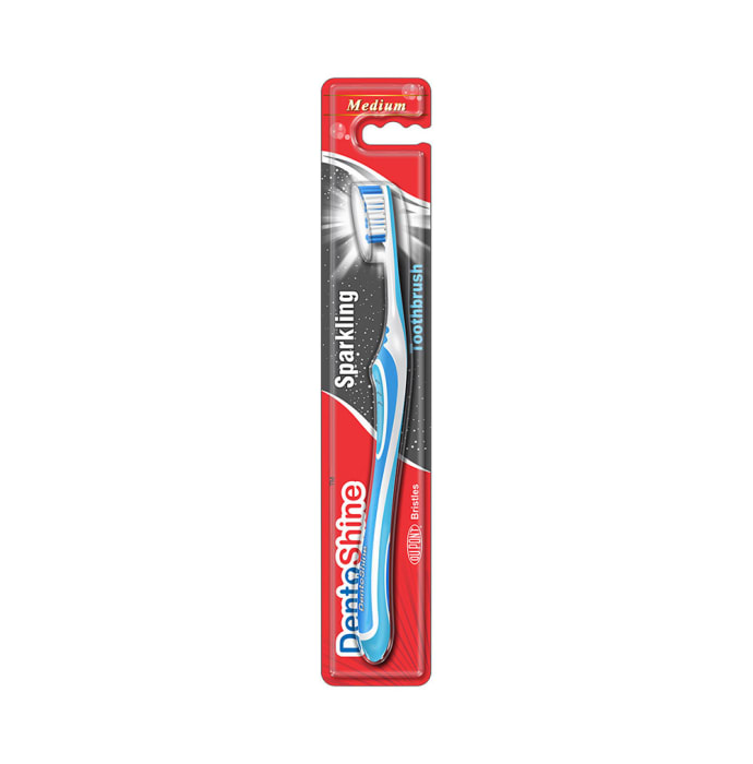 DentoShine Sparkling Toothbrush Medium Blue