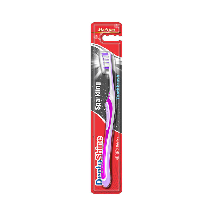 DentoShine Sparkling Toothbrush Medium Purple