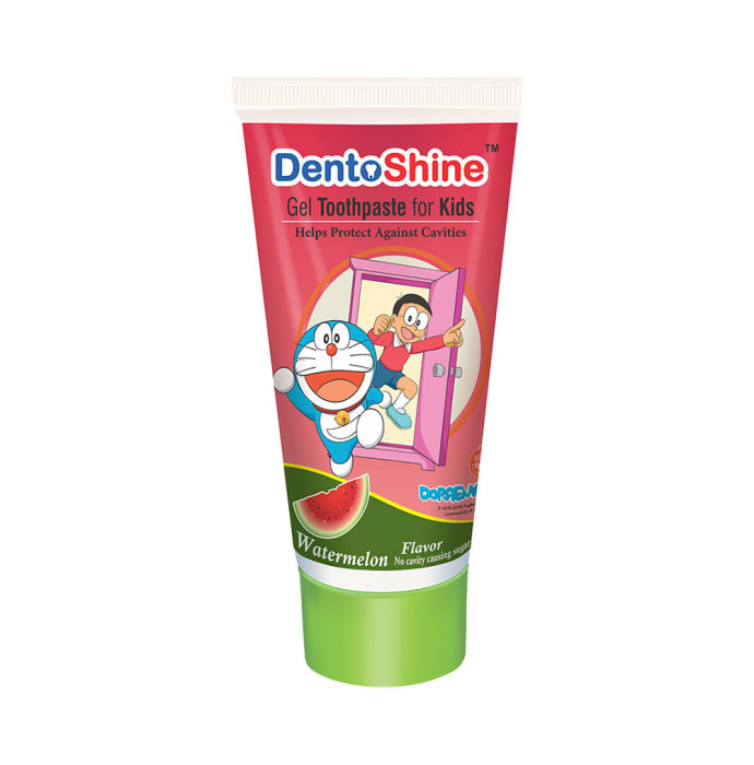 DentoShine Watermelon Gel Toothpaste for Kids (80gm)