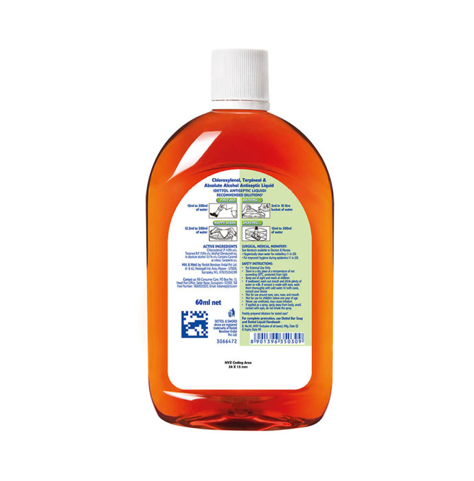 Dettol Antiseptic Liquid (60ml Each)