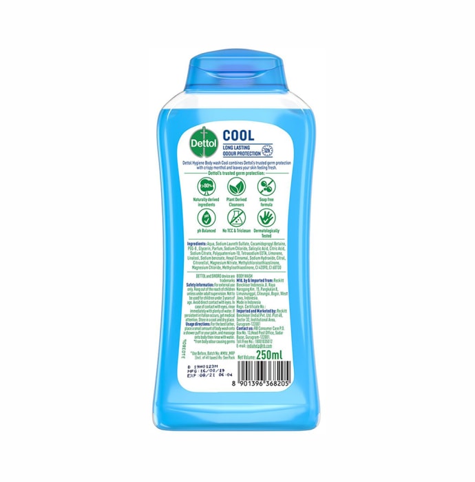 Dettol Bodywash & Shower Gel Cool (250ml)