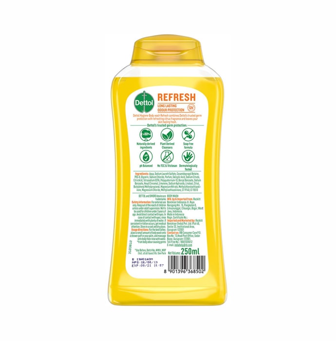 Dettol Bodywash & Shower Gel Refresh (250ml)