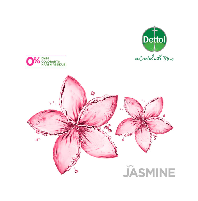 Dettol Co. Created with Moms Soap (125gm Each) with Jasmine Buy 4 Get 1 Free