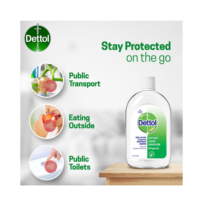 Dettol Instant Hand Sanitizer Original (200ml)