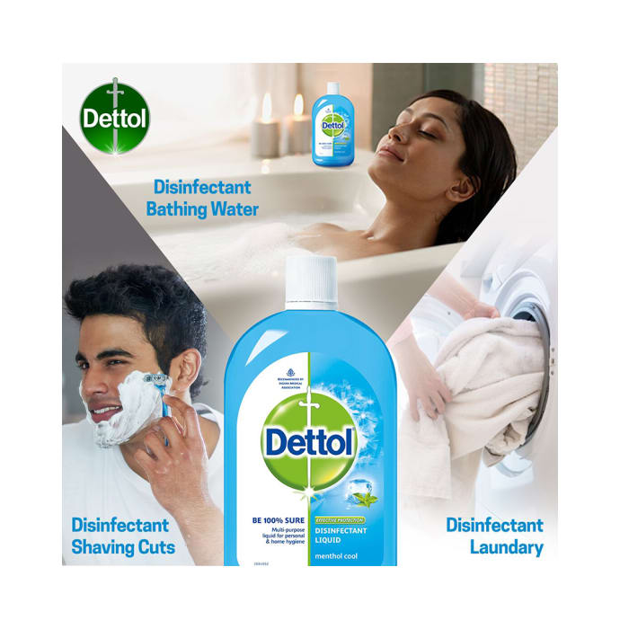 Dettol Menthol Cool Multi-Purpose Disinfectant Liquid (1Ltr)