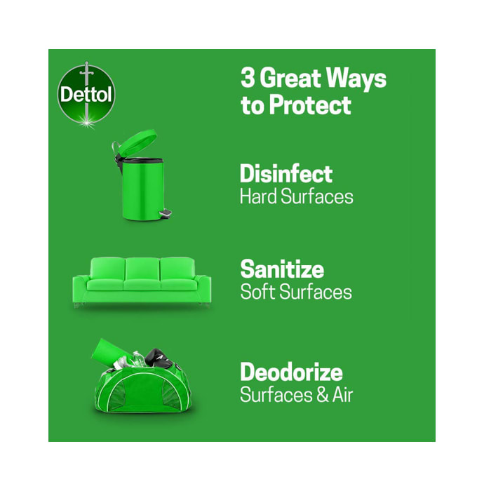 Dettol Original Pine Disinfectant Spray Sanitizer for Germ Protection on Hard & Soft Surfaces (170gm)