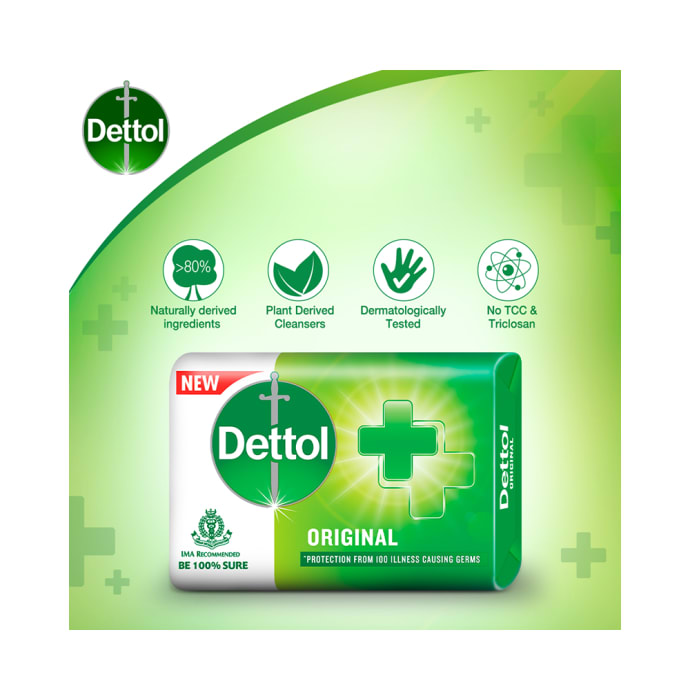 Dettol Original Soap (125gm Each)