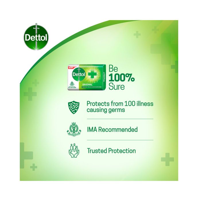 Dettol Original Soap (125gm Each)