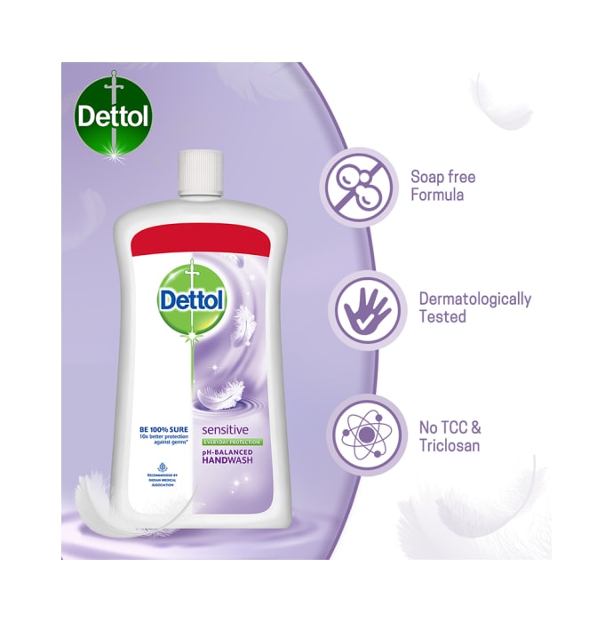 Dettol sensitive liquid handwash (900ml)