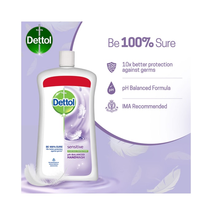 Dettol sensitive liquid handwash (900ml)