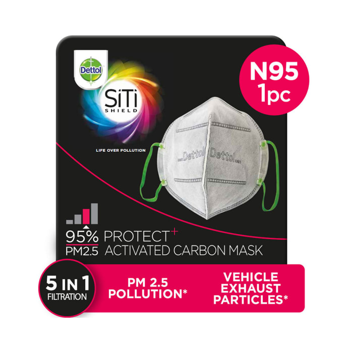 Dettol SiTi Shield Carbon Activated KN95 Air-Pollution Mask