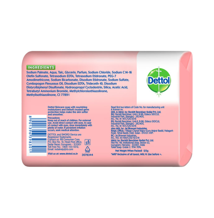 Dettol Skincare Soap (125gm Each)