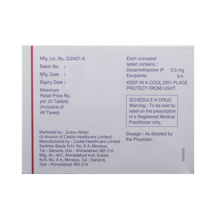 Dexona 0.5mg Tablet (20'S)