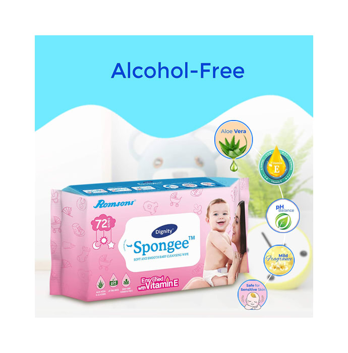 Dignity Spongee Soft and Smooth Baby Cleansing Wipes