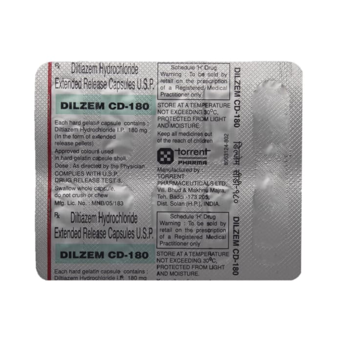 Dilzem CD 180mg Capsule ER (10'S)