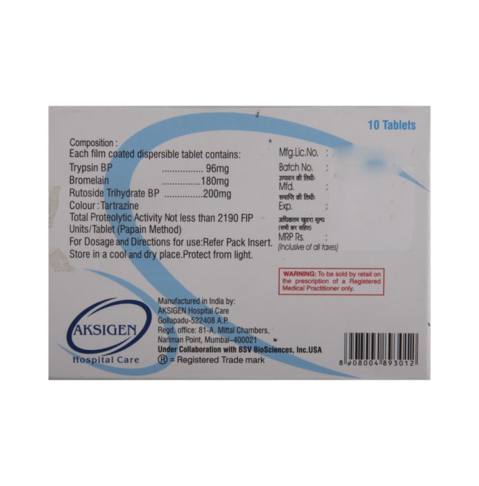 Disperzyme Tablet (10'S)