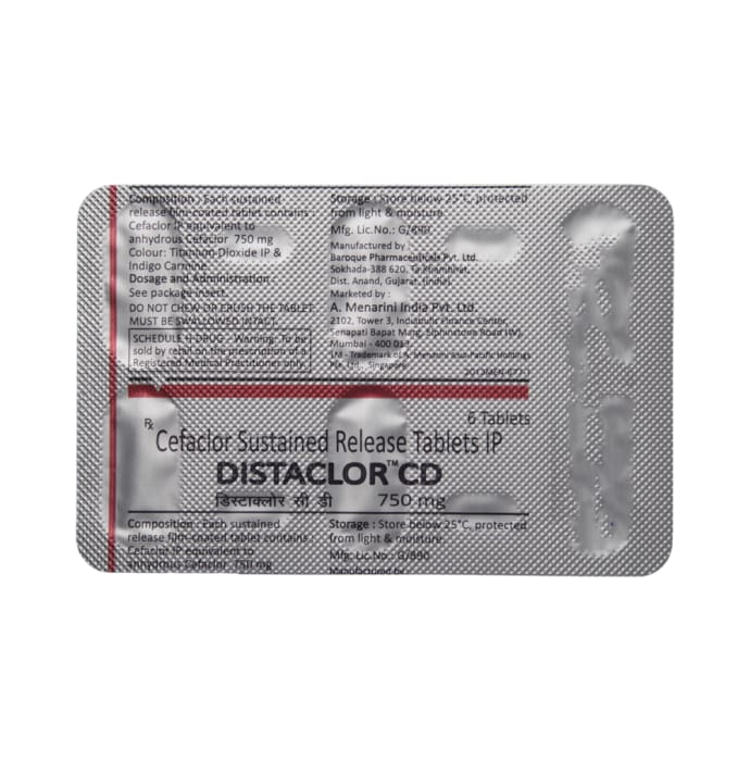 Distaclor 750mg Tablet (6'S)