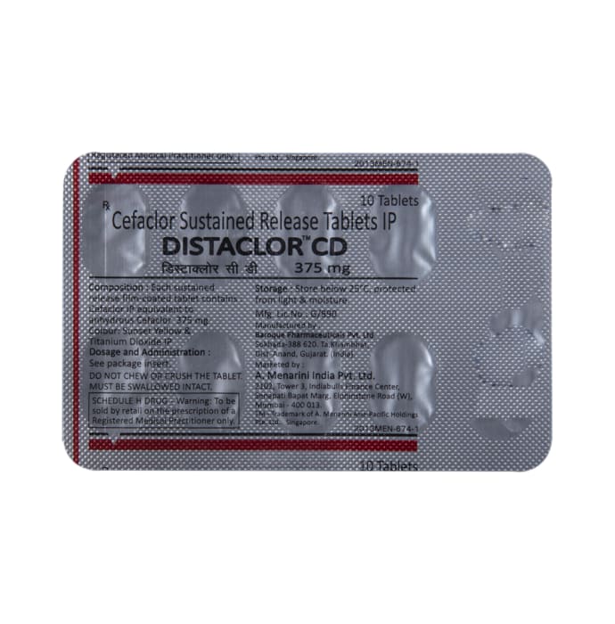 Distaclor CD 375mg Tablet SR (10'S)