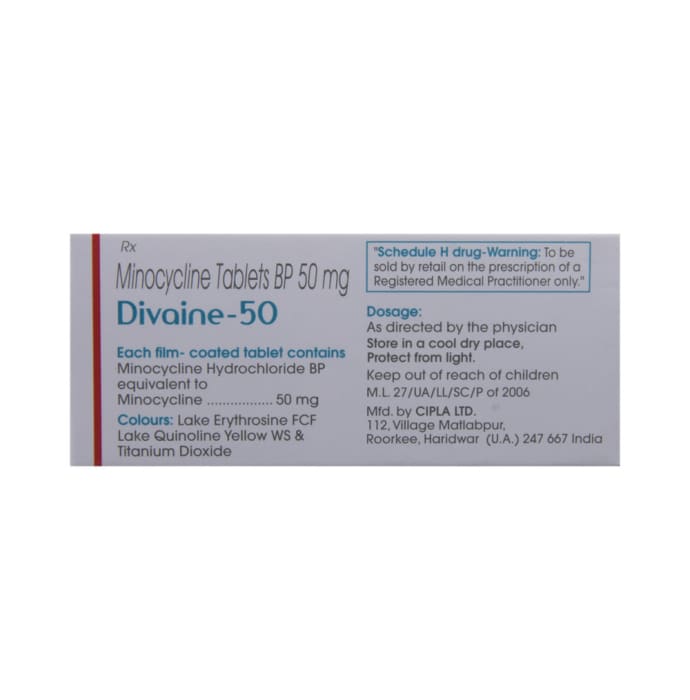 Divaine 50mg Tablet (10'S)