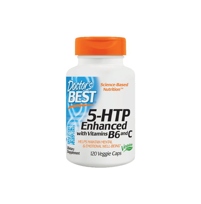 Doctor's Best 5-HTP Enhanced with Vitamins B6 and C Veggie Capsule