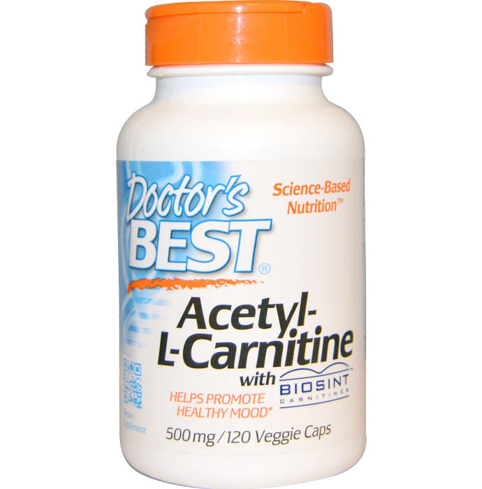 Doctor's Best Acetyl-L-Carnitine 500mg Veggie Caps (120'S)