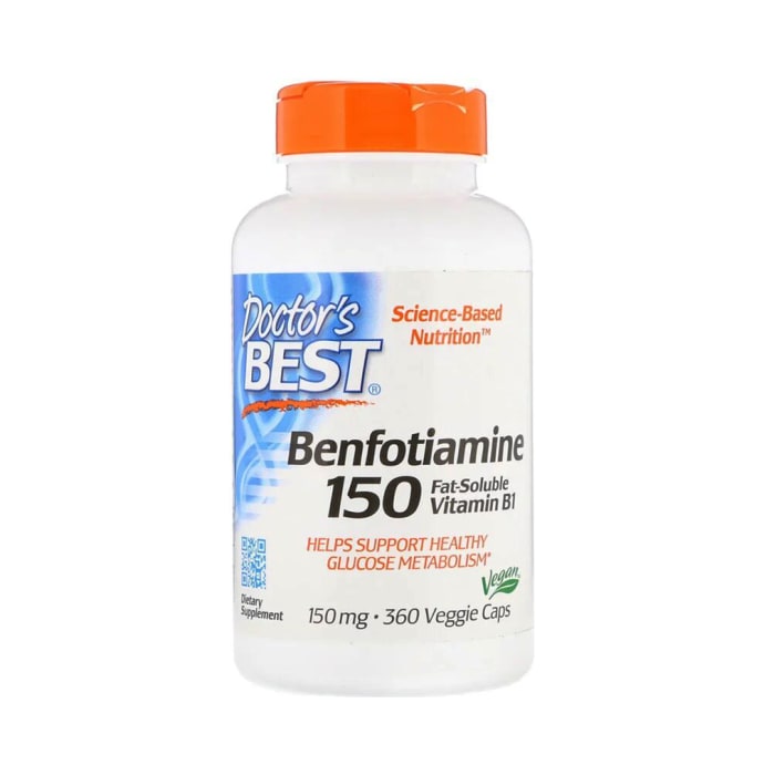 Doctor's Best Benfotiamine 150 with Benfopure Veggie Capsule