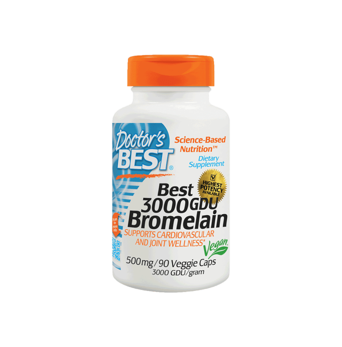 Doctor's Best Best 3000 GDU Bromelain Veggie Capsule