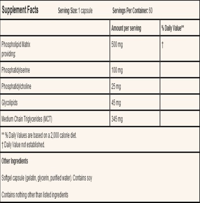 Doctor's Best Best Phosphatidyl Serine 100mg Softgels (60'S)