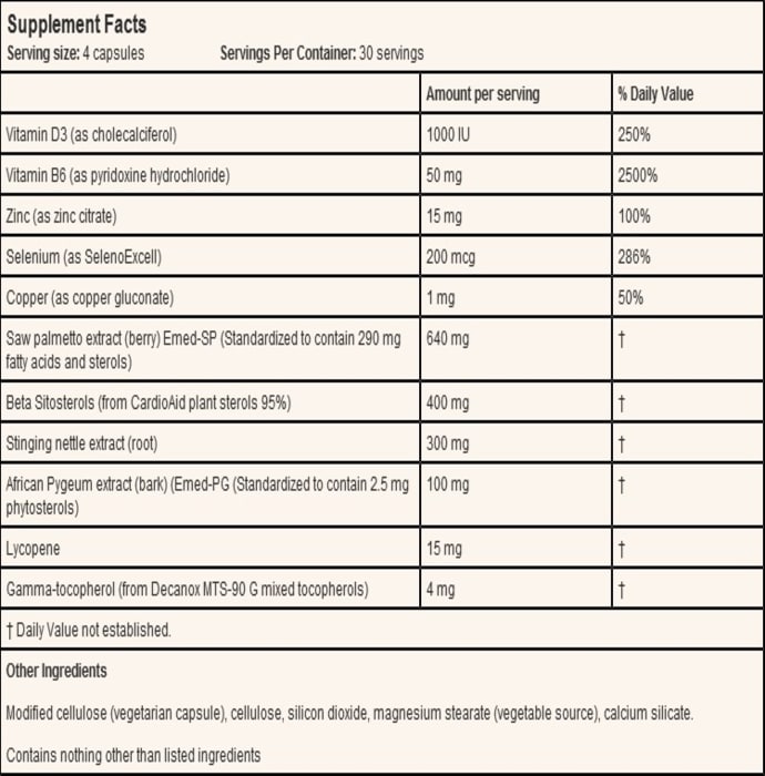 Doctor's Best Comprehensive Prostate Formula Veggie Caps (120'S)