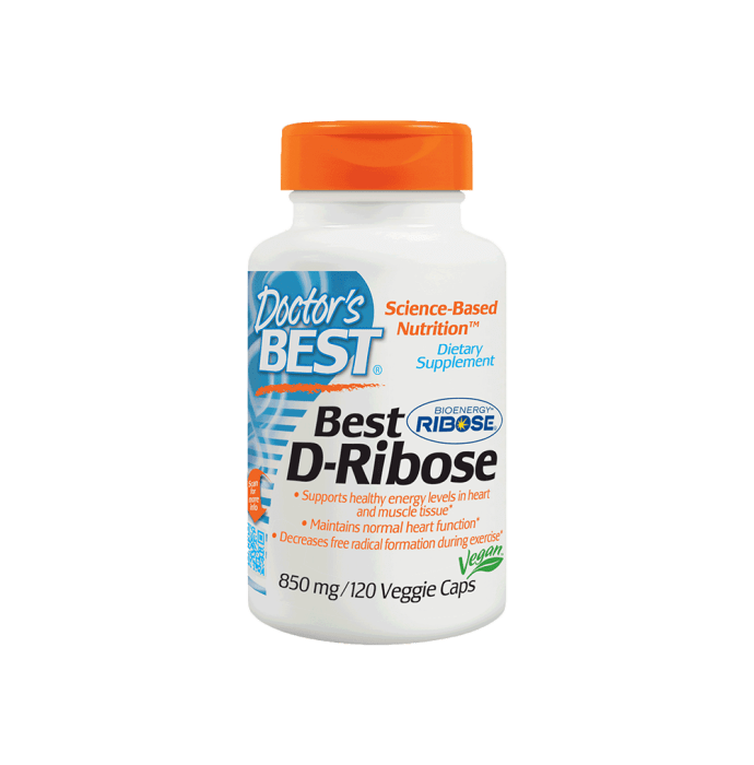 Doctor's Best D-Ribose 850mg Veggie Capsule